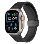 Pulseira de Relógio em Silicone com Padrão Crazy Horse e Fivela Magnética xDfind, Para Apple Watch 42 / 44 / 45 / 46 / 49mm, Para Apple Watch 38 / 40 / 41 / S10 42mm