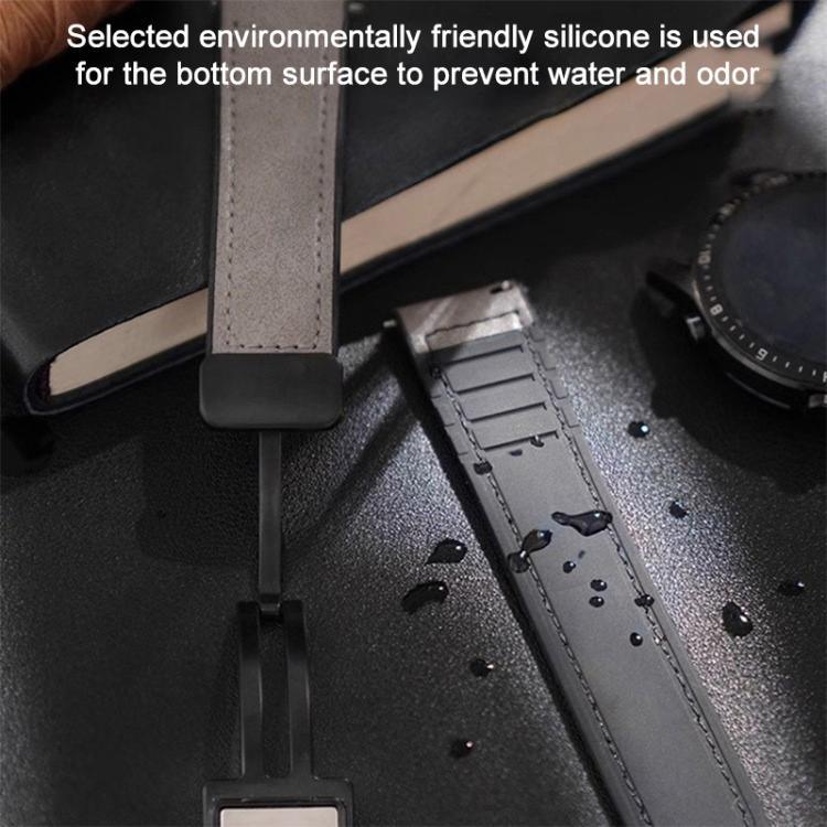 Pulseira de Relógio em Silicone com Padrão Crazy Horse e Fivela Magnética xDfind, Para Apple Watch 42 / 44 / 45 / 46 / 49mm, Para Apple Watch 38 / 40 / 41 / S10 42mm