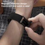 Pulseira de Relógio em Silicone com Padrão Crazy Horse e Fivela Magnética xDfind, Para Apple Watch 42 / 44 / 45 / 46 / 49mm, Para Apple Watch 38 / 40 / 41 / S10 42mm
