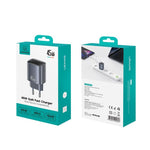 USAMS CC323 T66 Carregador Rápido GaN 45W USB-C / Type-C, Ficha UE, CC323