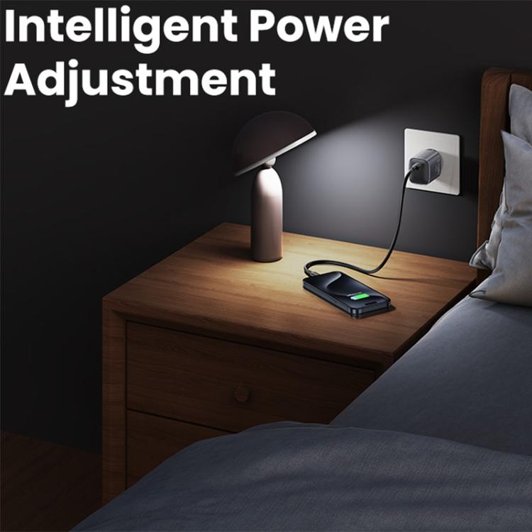 USAMS CC323 T66 Carregador Rápido GaN 45W USB-C / Type-C, Ficha UE, CC323
