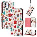 Christmas Series Buckle Leather Phone Case with Hand Strap, For iPhone 11 Pro Max, For iPhone 11, For iPhone 11 Pro, For iPhone XS / X, For iPhone XR, For iPhone XS Max, For iPhone 8 Plus / 7 Plus