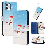 Christmas Series Buckle Leather Phone Case with Hand Strap, For iPhone 14 Pro Max, For iPhone SE 2022 / SE 2020 / 8 / 7, For iPhone 13 Pro Max, For iPhone 13 Pro, For iPhone 13 mini, For iPhone 12 Pro / 12, For iPhone 12 Pro Max, For iPhone 12 mini