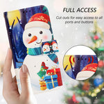 Capa de Couro com Fivela da Série de Natal e Alça de Mão, Para iPhone 17e / 16e, Para iPhone 17 Pro Max, Para iPhone 17 Pro, Para iPhone 17, Para iPhone Air, Para iPhone 16 Pro Max, Para iPhone 16 Pro, Para iPhone 16 Plus