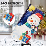 Capa de Couro com Fivela da Série de Natal e Alça de Mão, Para iPhone 17e / 16e, Para iPhone 17 Pro Max, Para iPhone 17 Pro, Para iPhone 17, Para iPhone Air, Para iPhone 16 Pro Max, Para iPhone 16 Pro, Para iPhone 16 Plus