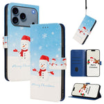 Capa de Couro com Fivela da Série de Natal e Alça de Mão, Para iPhone 17e / 16e, Para iPhone 17 Pro Max, Para iPhone 17 Pro, Para iPhone 17, Para iPhone Air, Para iPhone 16 Pro Max, Para iPhone 16 Pro, Para iPhone 16 Plus