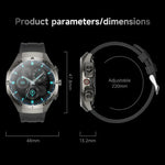 F38 Dual-ear Bluetooth Earphone Smart Watch IP67 Supports Heart Rate Monitoring, Silicone, Leather, Steel