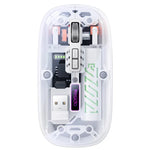 Rato Sem Fios Bluetooth de Modo Duplo Transparente Yesido KB29, KB29 (Branco), KB29 (Preto)