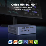 GXMO N9(N95) Mini Computador Windows 11 Intel ADL-N N95 Processador de 4 Núcleos, 16GB+512GB