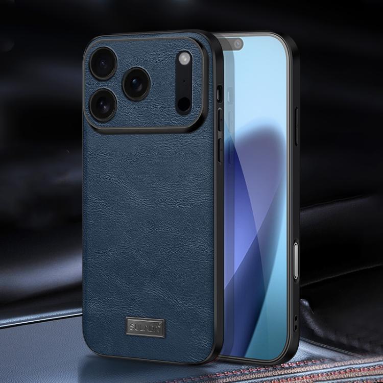 Capa para Telemóvel SULADA Híbrida em TPU Antichoque Feita à Mão em Couro, Para iPhone 17 Pro Max, Para iPhone 17 Pro, Para iPhone 17, Para iPhone Air