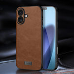 Capa para Telemóvel SULADA Híbrida em TPU Antichoque Feita à Mão em Couro, Para iPhone 17 Pro Max, Para iPhone 17 Pro, Para iPhone 17, Para iPhone Air
