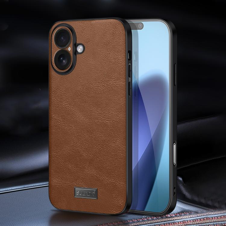 Capa para Telemóvel SULADA Híbrida em TPU Antichoque Feita à Mão em Couro, Para iPhone 17 Pro Max, Para iPhone 17 Pro, Para iPhone 17, Para iPhone Air