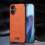 Capa para Telemóvel SULADA Híbrida em TPU Antichoque Feita à Mão em Couro, Para iPhone 17 Pro Max, Para iPhone 17 Pro, Para iPhone 17, Para iPhone Air