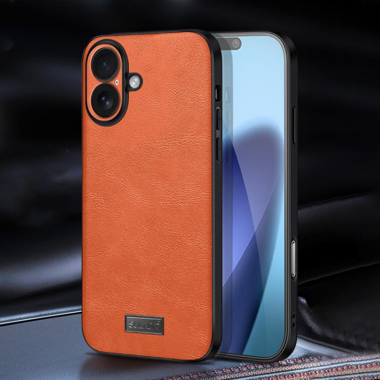 Capa para Telemóvel SULADA Híbrida em TPU Antichoque Feita à Mão em Couro, Para iPhone 17 Pro Max, Para iPhone 17 Pro, Para iPhone 17, Para iPhone Air
