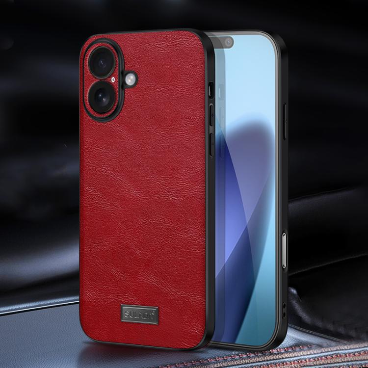 Capa para Telemóvel SULADA Híbrida em TPU Antichoque Feita à Mão em Couro, Para iPhone 17 Pro Max, Para iPhone 17 Pro, Para iPhone 17, Para iPhone Air