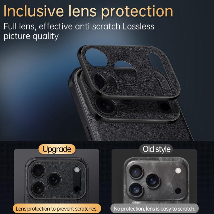 Capa para Telemóvel SULADA Híbrida em TPU Antichoque Feita à Mão em Couro, Para iPhone 17 Pro Max, Para iPhone 17 Pro, Para iPhone 17, Para iPhone Air
