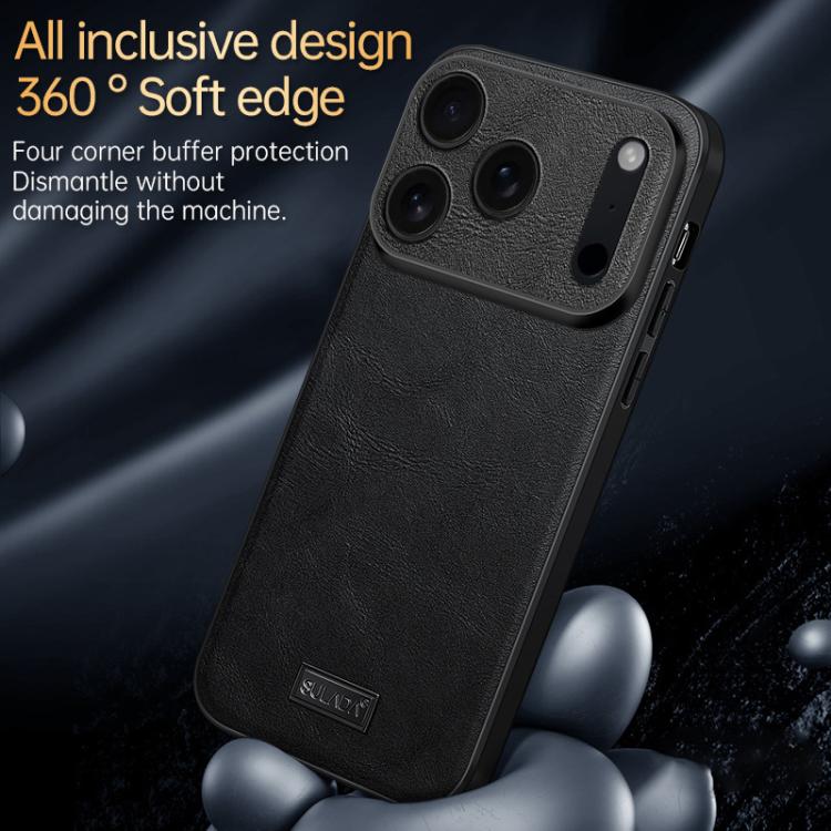 Capa para Telemóvel SULADA Híbrida em TPU Antichoque Feita à Mão em Couro, Para iPhone 17 Pro Max, Para iPhone 17 Pro, Para iPhone 17, Para iPhone Air