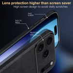 Capa para Telemóvel SULADA Híbrida em TPU Antichoque Feita à Mão em Couro, Para iPhone 17 Pro Max, Para iPhone 17 Pro, Para iPhone 17, Para iPhone Air
