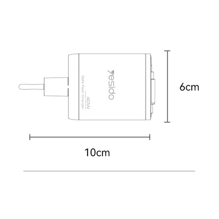 Carregador Rápido Yesido YC99 40W com Cabo Telescópico Type-C, YC99