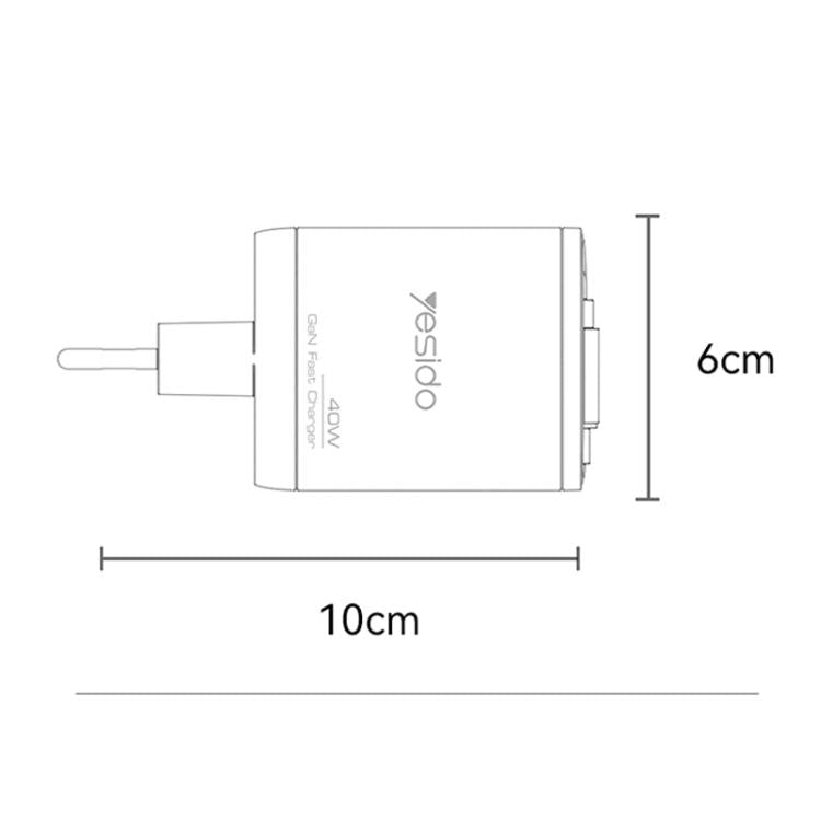 Carregador Rápido Yesido YC100 67W com Cabo Telescópico Type-C, YC100