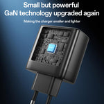 Yesido YC144C 65W Three-port Fast Charger with 1m Type-C Cable, YC144C