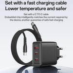 Yesido YC144 Carregador Rápido de Três Portas 65W, YC144