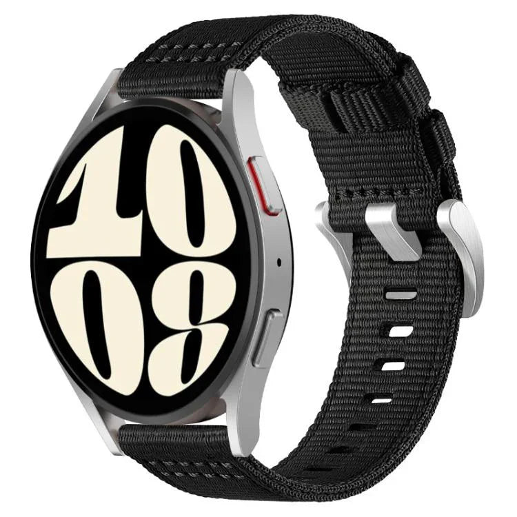 Pulseira de Relógio em Nylon de Duas Secções, Para Samsung Galaxy Watch Ultra / Ultra 2025, Para Samsung Galaxy Watch8 / 8 Classic, Para Samsung Galaxy Watch 7 / 6 / 5 / FE