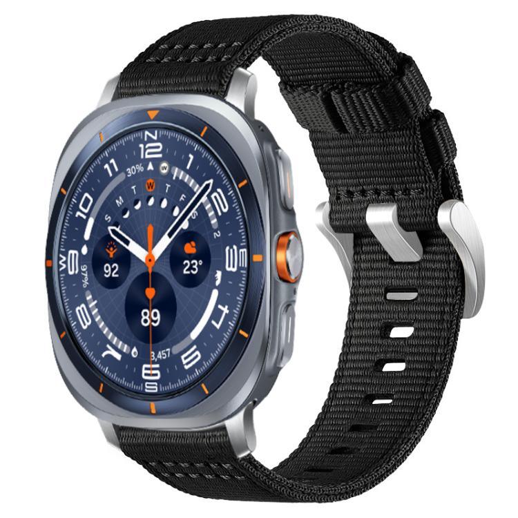 Pulseira de Relógio em Nylon de Duas Secções, Para Samsung Galaxy Watch Ultra / Ultra 2025, Para Samsung Galaxy Watch8 / 8 Classic, Para Samsung Galaxy Watch 7 / 6 / 5 / FE