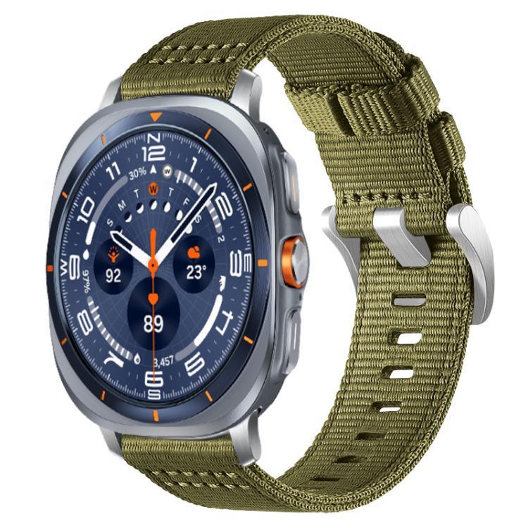Pulseira de Relógio em Nylon de Duas Secções, Para Samsung Galaxy Watch Ultra / Ultra 2025, Para Samsung Galaxy Watch8 / 8 Classic, Para Samsung Galaxy Watch 7 / 6 / 5 / FE