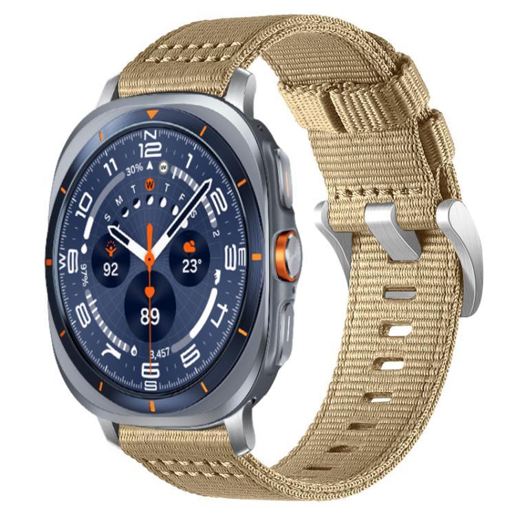 Pulseira de Relógio em Nylon de Duas Secções, Para Samsung Galaxy Watch Ultra / Ultra 2025, Para Samsung Galaxy Watch8 / 8 Classic, Para Samsung Galaxy Watch 7 / 6 / 5 / FE