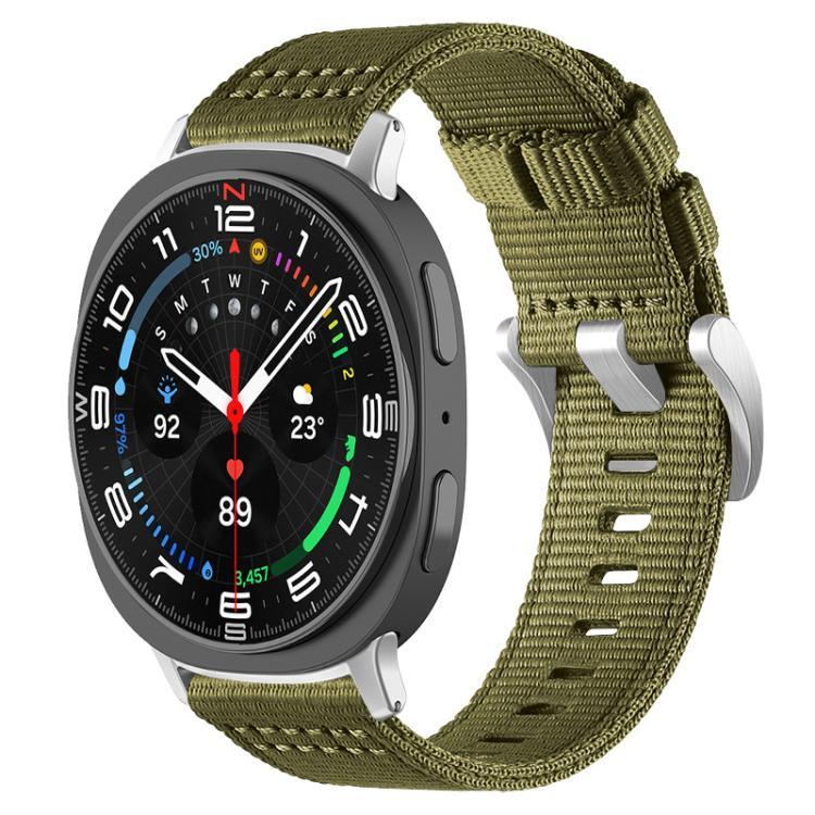 Pulseira de Relógio em Nylon de Duas Secções, Para Samsung Galaxy Watch Ultra / Ultra 2025, Para Samsung Galaxy Watch8 / 8 Classic, Para Samsung Galaxy Watch 7 / 6 / 5 / FE