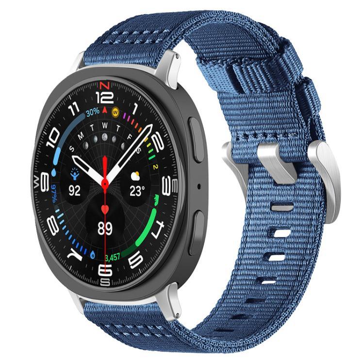 Pulseira de Relógio em Nylon de Duas Secções, Para Samsung Galaxy Watch Ultra / Ultra 2025, Para Samsung Galaxy Watch8 / 8 Classic, Para Samsung Galaxy Watch 7 / 6 / 5 / FE