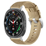 Pulseira de Relógio em Nylon de Duas Secções, Para Samsung Galaxy Watch Ultra / Ultra 2025, Para Samsung Galaxy Watch8 / 8 Classic, Para Samsung Galaxy Watch 7 / 6 / 5 / FE