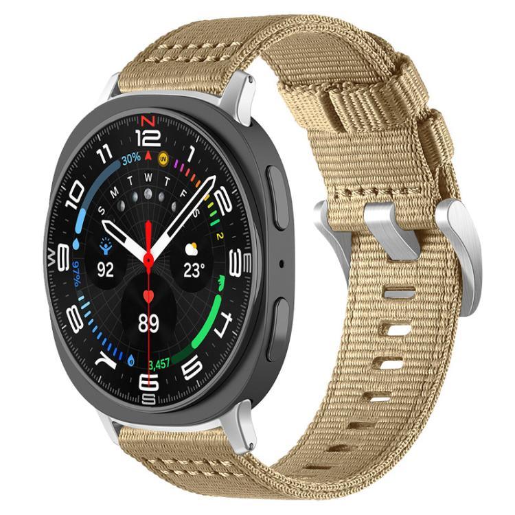 Pulseira de Relógio em Nylon de Duas Secções, Para Samsung Galaxy Watch Ultra / Ultra 2025, Para Samsung Galaxy Watch8 / 8 Classic, Para Samsung Galaxy Watch 7 / 6 / 5 / FE