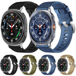 Pulseira de Relógio em Nylon de Duas Secções, Para Samsung Galaxy Watch Ultra / Ultra 2025, Para Samsung Galaxy Watch8 / 8 Classic, Para Samsung Galaxy Watch 7 / 6 / 5 / FE