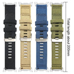 Pulseira de Relógio em Nylon de Duas Secções, Para Samsung Galaxy Watch Ultra / Ultra 2025, Para Samsung Galaxy Watch8 / 8 Classic, Para Samsung Galaxy Watch 7 / 6 / 5 / FE
