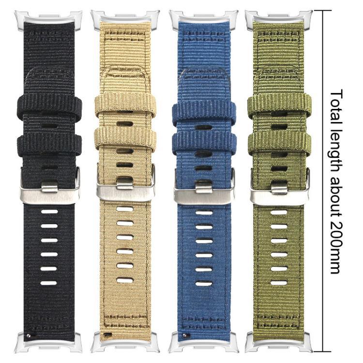 Pulseira de Relógio em Nylon de Duas Secções, Para Samsung Galaxy Watch Ultra / Ultra 2025, Para Samsung Galaxy Watch8 / 8 Classic, Para Samsung Galaxy Watch 7 / 6 / 5 / FE