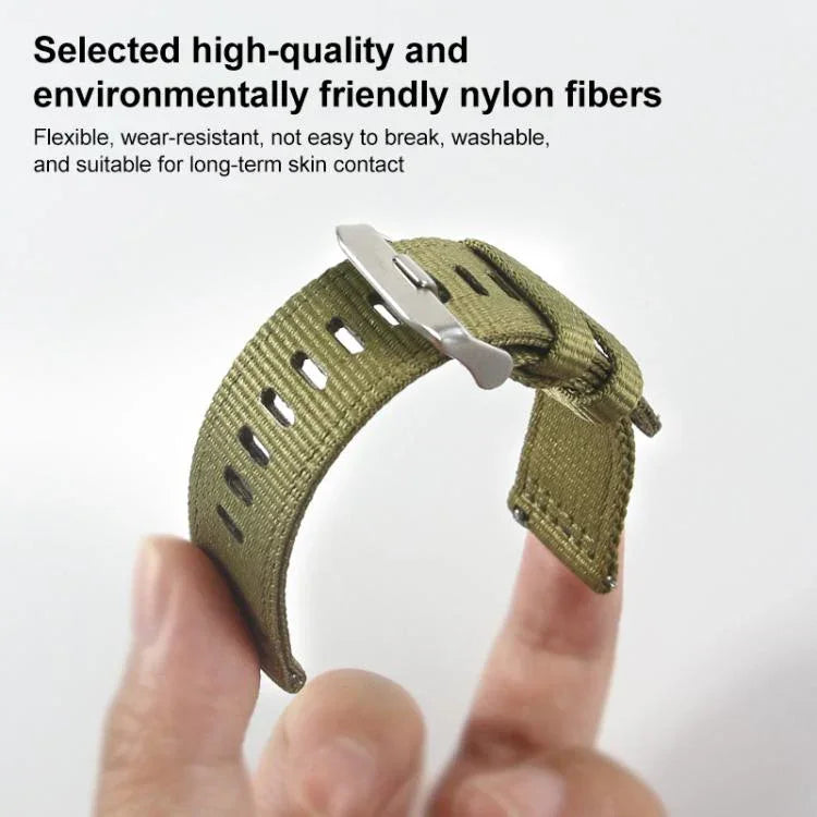 Pulseira de Relógio em Nylon de Duas Secções, Para Samsung Galaxy Watch Ultra / Ultra 2025, Para Samsung Galaxy Watch8 / 8 Classic, Para Samsung Galaxy Watch 7 / 6 / 5 / FE