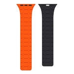 Pulseira de Relógio em Silicone com Cores Contrastantes e Fecho Magnético xDfind, Para Apple Watch 42 / 44 / 45 / 46 / 49mm, Para Apple Watch 38 / 40 / 41 / S10 42mm