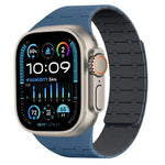 Pulseira de Relógio em Silicone com Cores Contrastantes e Fecho Magnético xDfind, Para Apple Watch 42 / 44 / 45 / 46 / 49mm, Para Apple Watch 38 / 40 / 41 / S10 42mm