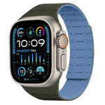 Pulseira de Relógio em Silicone com Cores Contrastantes e Fecho Magnético xDfind, Para Apple Watch 42 / 44 / 45 / 46 / 49mm, Para Apple Watch 38 / 40 / 41 / S10 42mm