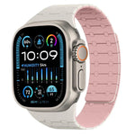 Pulseira de Relógio em Silicone com Cores Contrastantes e Fecho Magnético xDfind, Para Apple Watch 42 / 44 / 45 / 46 / 49mm, Para Apple Watch 38 / 40 / 41 / S10 42mm