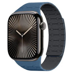 Pulseira de Relógio em Silicone com Cores Contrastantes e Fecho Magnético xDfind, Para Apple Watch 42 / 44 / 45 / 46 / 49mm, Para Apple Watch 38 / 40 / 41 / S10 42mm