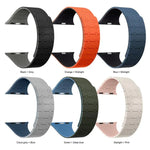 Pulseira de Relógio em Silicone com Cores Contrastantes e Fecho Magnético xDfind, Para Apple Watch 42 / 44 / 45 / 46 / 49mm, Para Apple Watch 38 / 40 / 41 / S10 42mm