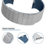 Pulseira de Relógio em Silicone com Cores Contrastantes e Fecho Magnético xDfind, Para Apple Watch 42 / 44 / 45 / 46 / 49mm, Para Apple Watch 38 / 40 / 41 / S10 42mm