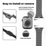Pulseira de Relógio em Silicone com Cores Contrastantes e Fecho Magnético xDfind, Para Apple Watch 42 / 44 / 45 / 46 / 49mm, Para Apple Watch 38 / 40 / 41 / S10 42mm