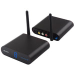 Measy AV240 Transmissor e Recetor de Áudio/Vídeo Sem Fios 2.4GHz com Função de Retorno Infravermelho, Distância: 400m, AV240 Preto