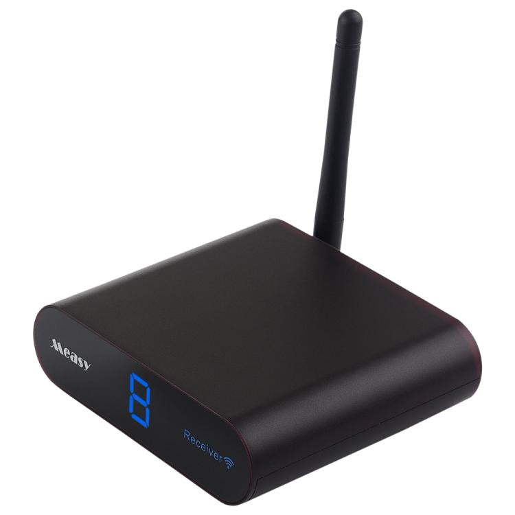 Measy AV240 Transmissor e Recetor de Áudio/Vídeo Sem Fios 2.4GHz com Função de Retorno Infravermelho, Distância: 400m, AV240 Preto