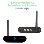 Measy AV540 Transmissor e Recetor de Áudio/Vídeo Sem Fios 5.8GHz com Função de Retorno Infravermelho, Distância: 400m, AV540 Preto