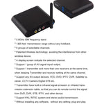 Measy AV540 Transmissor e Recetor de Áudio/Vídeo Sem Fios 5.8GHz com Função de Retorno Infravermelho, Distância: 400m, AV540 Preto